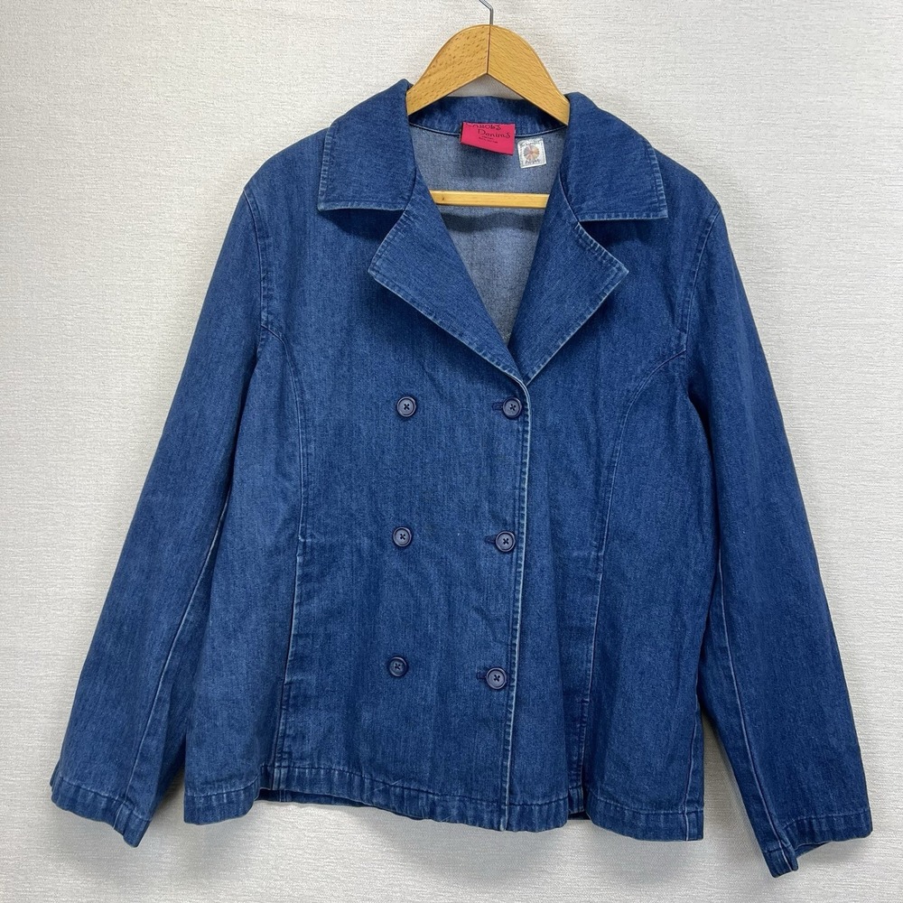 Blue Jean Jacket With Patchwork Design - image 3